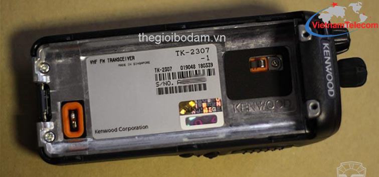 thân máy bộ đàm cầm tay Kenwood TK2307 chính hãng, than may bo dam cam tay Kenwood TK2307 chinh hang