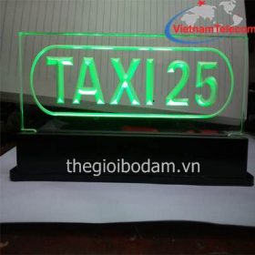 Đèn LED Taxi Forhire khắc laze 3D xanh lá