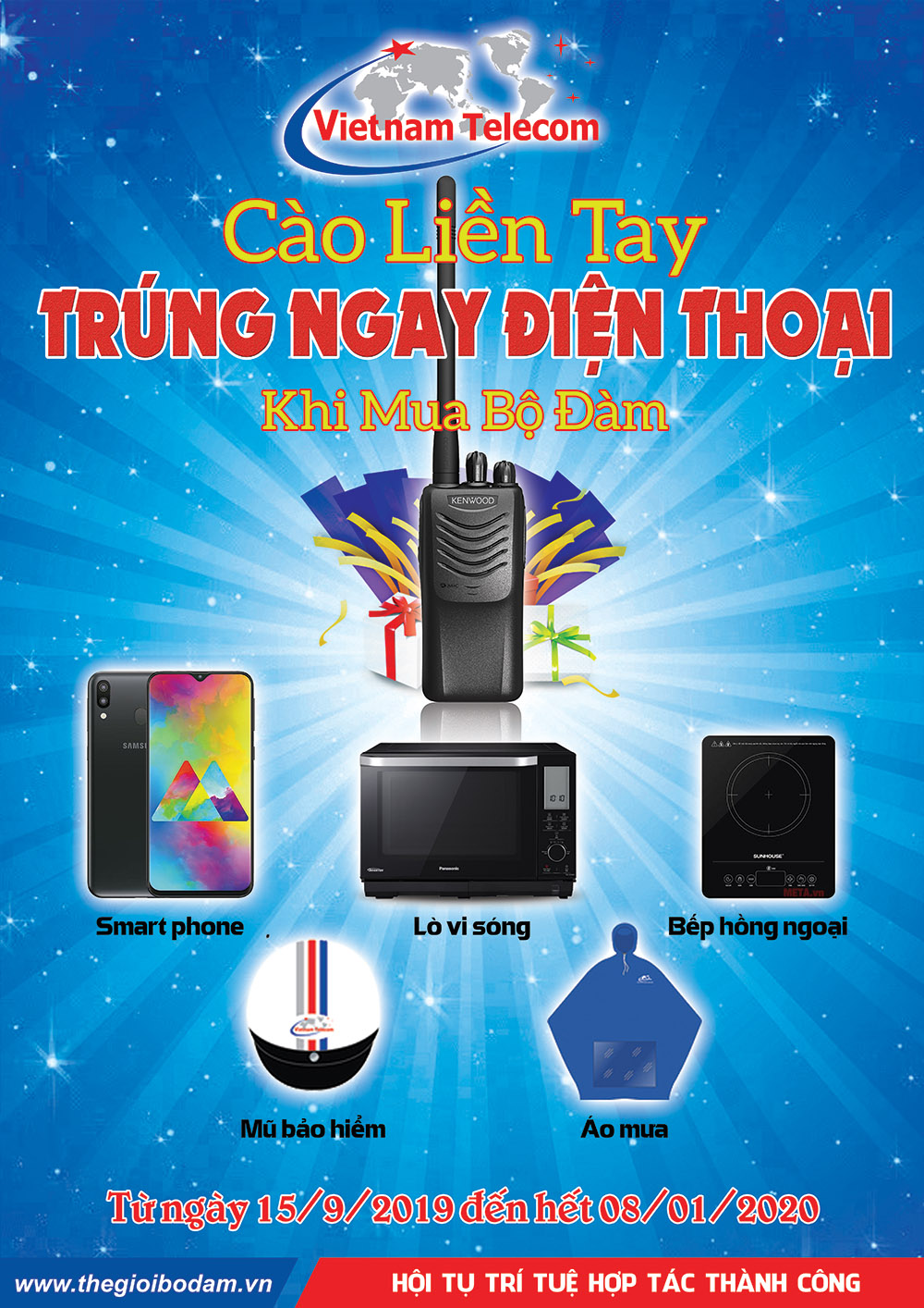 Mua điện thoại tại Vietnamtelecom có cơ hội trúng điện thoại sam sung