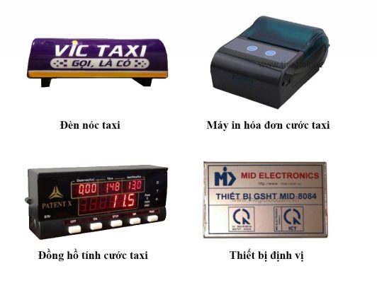 Các sản phẩm thường sử dụng cho taxi