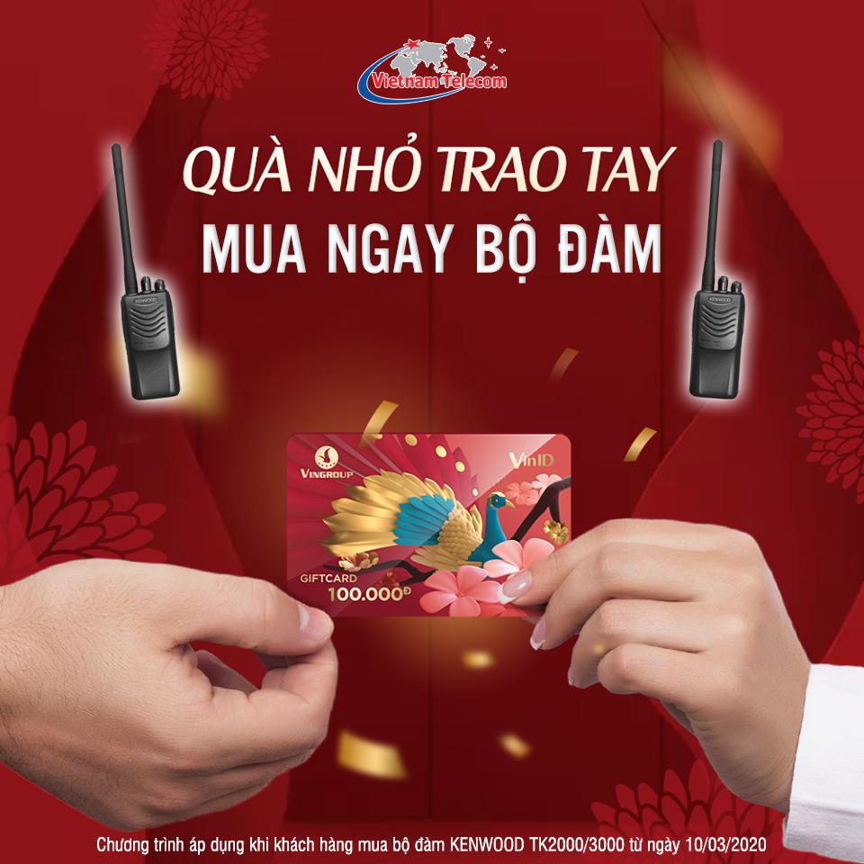 tin khuyến mại mua bộ đàm vietnam telecom