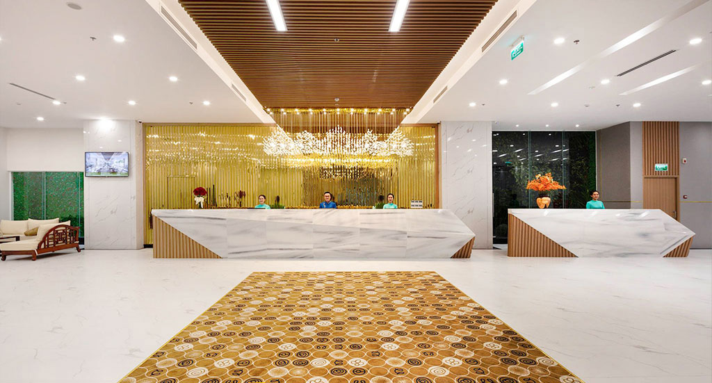 Quầy lễ tân Virgo Hotel