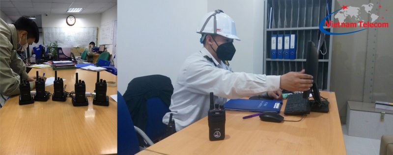 Khách hàng của Vietnam Telecom sử dụng bộ đàm cầm tay iCALL