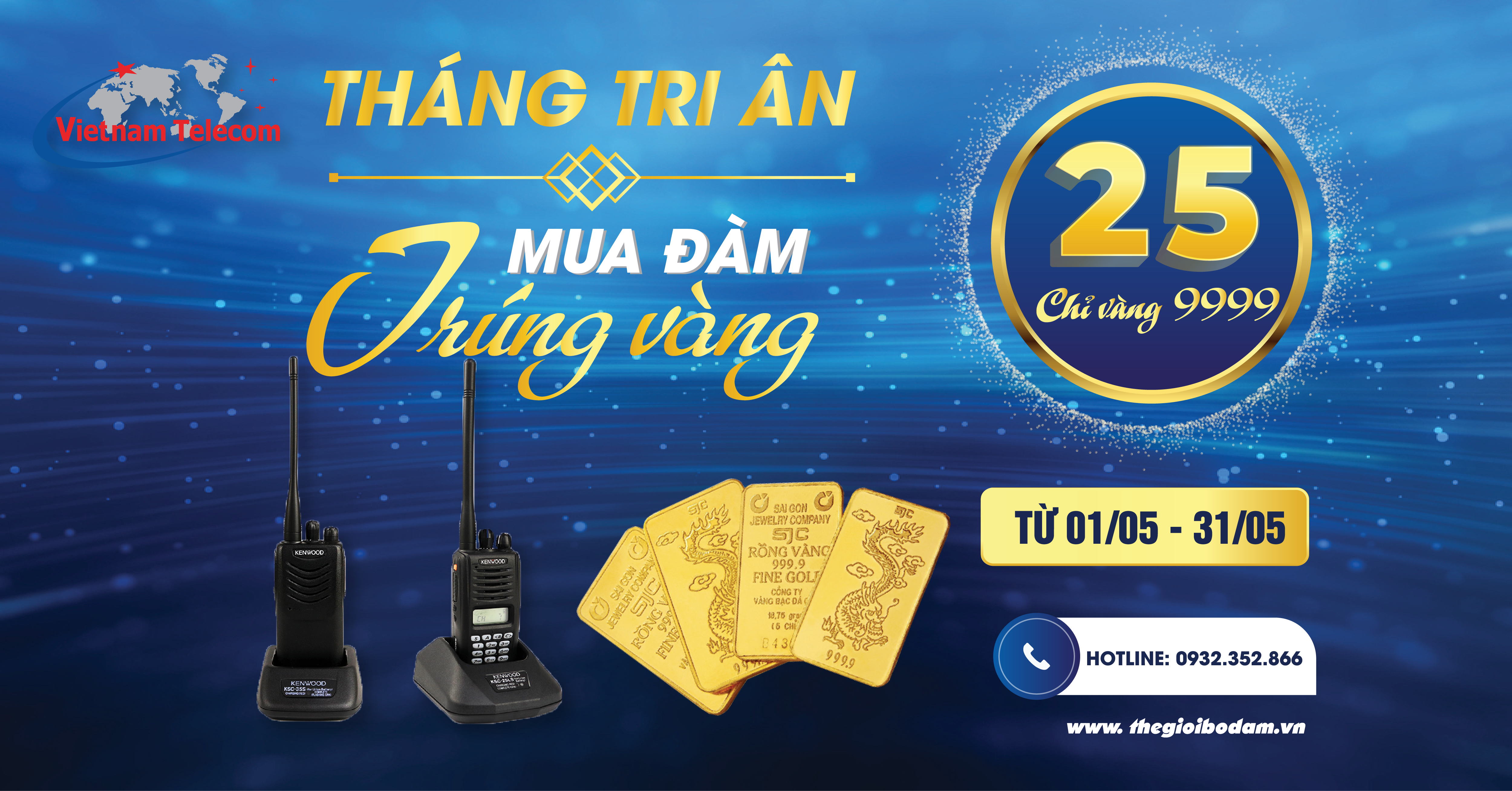 Chương trình khuyến mãi "MUA ĐÀM TẶNG VÀNG 9999"