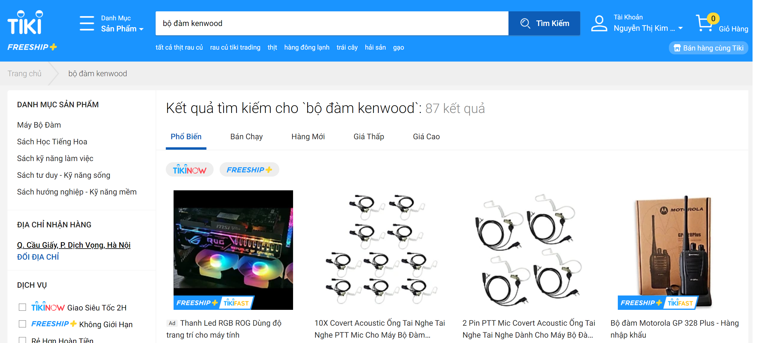 Bộ đàm Kenwood fake bị Tiki khai tử