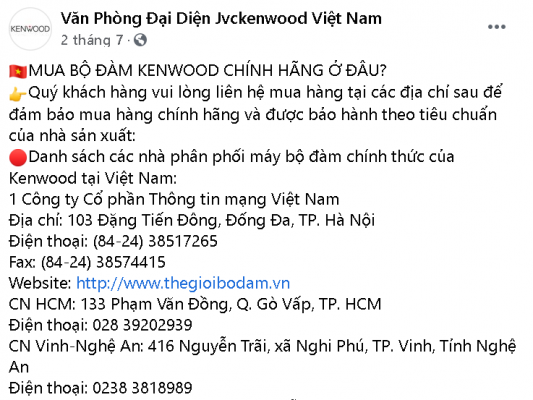 vietnam telecom - đơn vị phân phối bộ đàm chính hãng