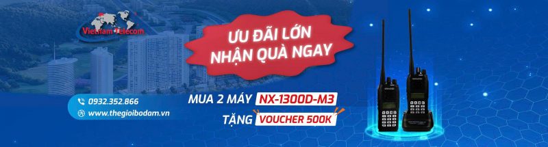 Baner chương trình khuyến mãi bộ đàm kenwood nx-1300d-m3