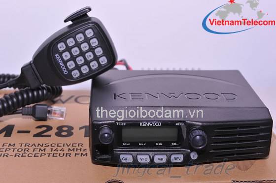 Máy bộ đàm Kenwood TM 281A/481A có thiết kế chắc chắn chống va đập