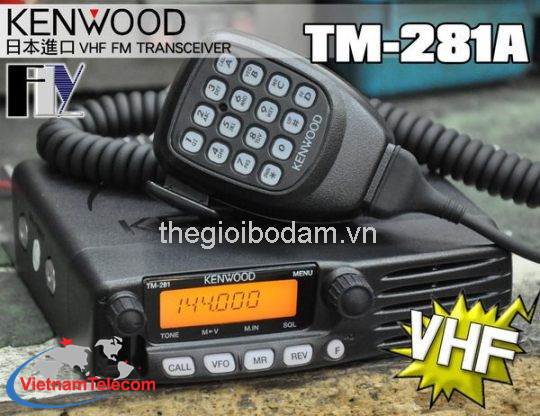 Máy bộ đàm trạm Kenwood TM 281A/TM481A nhập khẩu đồng bộ từ Singapore