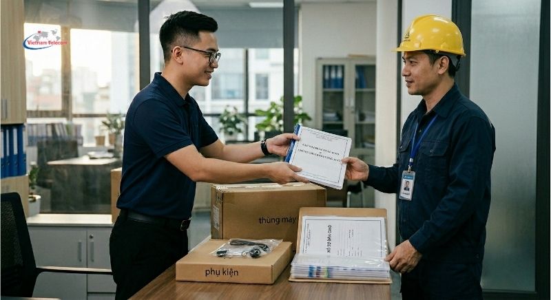 Khách hàng nên yêu cầu người bán cung cấp đủ bộ chứng từ C/O, C/Q khi mua bộ đàm cho dự án.